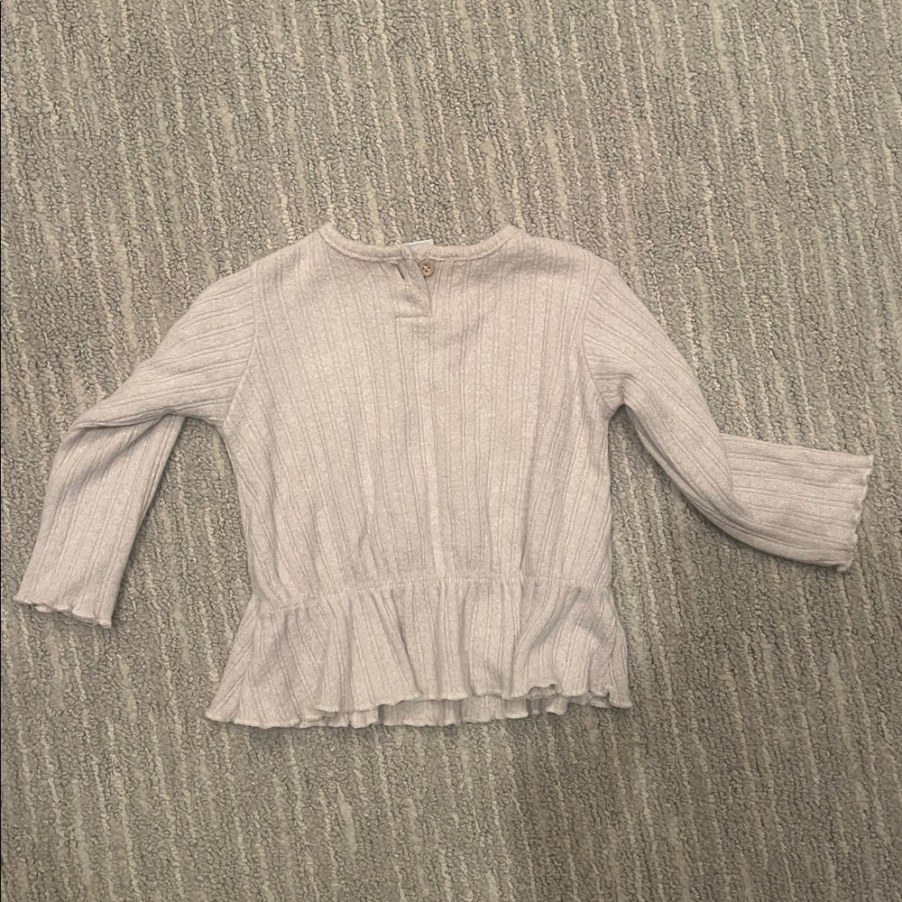 Zara baby knit set: longsleeve and legging (6-9 months)